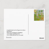 カードの裏側の後スタンプが付いている郵便はがき ポストカード (裏面)