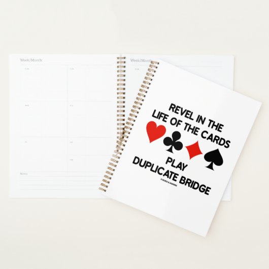 カードの複製ブリッジの遊生活を楽しむ プランナー手帳 (ディスプレー)