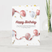 カードの贈り物，ハッピーバースデー カード (正面)