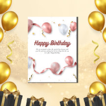 カードの贈り物,ハッピーバースデー