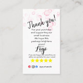 カードの通り名感謝していを入れて、ロゴを追加します 名刺 (正面)