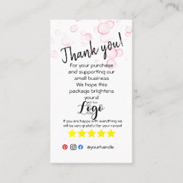 カードの通り名感謝していを入れて、ロゴを追加します 名刺