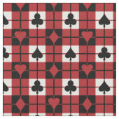 カードは格子縞に適します ファブリック (クローズアップ)