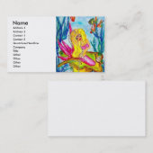 カードは海の本管、名前、住所1の、…真珠で飾ります 名刺 (正面/裏面)