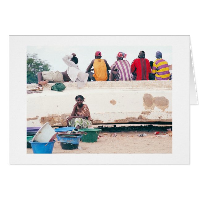 カードは、"女性仕事決してされません"の (正面横)