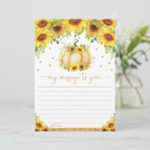 カードへのPumpkinタイムカプセルメッセー空白のジ 招待状 (スタンド正面)