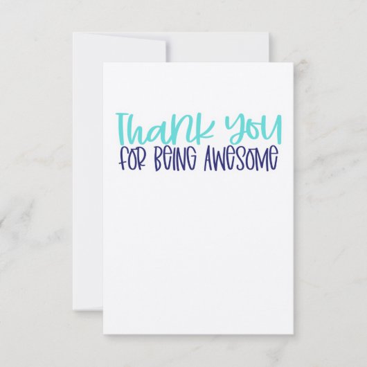 カードをありがとう素晴らし。 サンキューカード (正面)