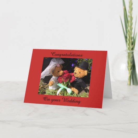 カードをおめで結婚とうございます カード (正面)