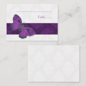 カードをセットするバタフライブロケードパープル プレイスカード (正面/裏面)