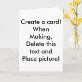 カードを作成！ カード (黄色い花)