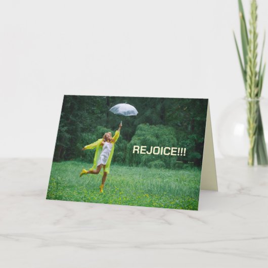 カードを使い祝過ぎる サンキューカード (正面)