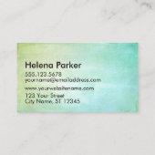 カードを共有するパステル調のグランジなMatthewの19:26の聖なる書物、経典 名刺 (裏面)