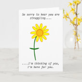 カードを取り扱ってごめんなさい カード (黄色い花)