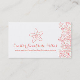 カードを可能にするビーチのヒトデの珊瑚の特性 名刺