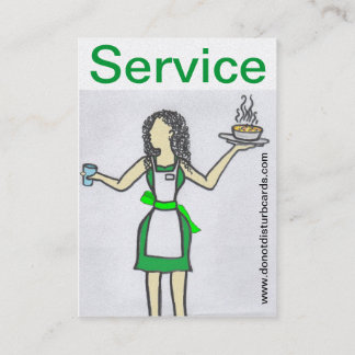 カードを妨げないで下さい。Com (制御のウェートレス)。 名刺