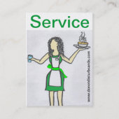 カードを妨げないで下さい。Com (制御のウェートレス)。 名刺 (正面)