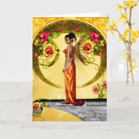 カードを恋しく思います カード (黄色い花)