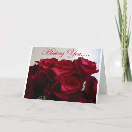 -カードを恋しく思います カード (正面)