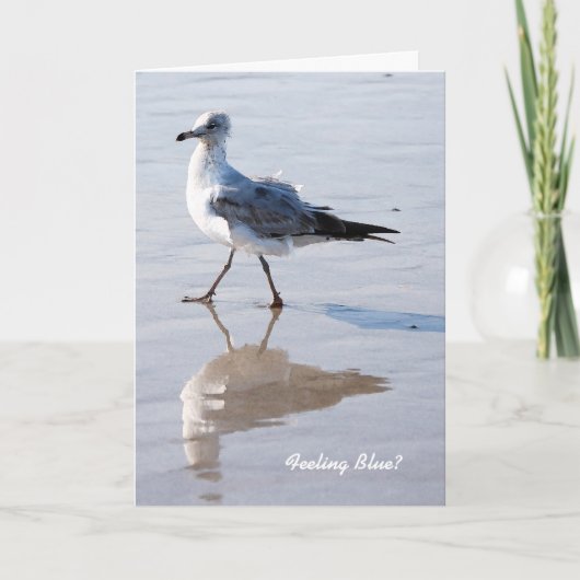 カードを恋しく思う青を感じます カード (正面)