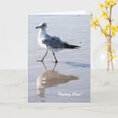 カードを恋しく思う青を感じます カード (黄色い花)