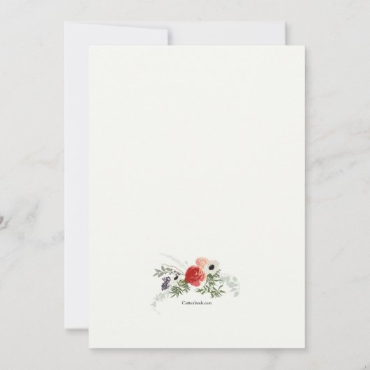 カードを恋しく思って下さい カード (裏面)