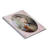 カードを持つ女性 ノートブック (右側)