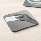 カードを握っている女性 コースター (左側)