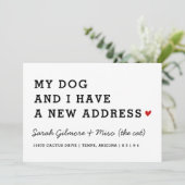 カードを移動した |私の犬と私の移動カード 案内状 (スタンド正面)