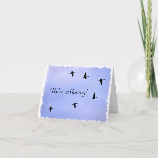 カードを移動中 案内状 (正面)