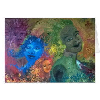 カードを笑わせている千人の姉妹