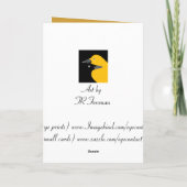 カードを絵を描いている国2のブルーバードの鳥の家 シーズンカード (裏面)