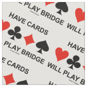 カードを遊びます橋4カードのスーツを持って下さい ファブリック (クローズアップ)