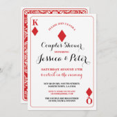 カードを遊ぶことは王の招待をつなぎますQueenラスベガス 招待状 (正面/裏面)