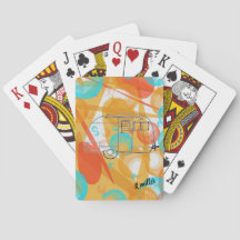 カードを遊ぶキャンピングカー