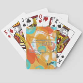 カードを遊ぶキャンピングカー トランプ