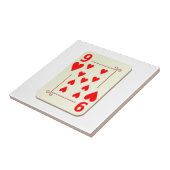 カードを遊ぶハートの9 タイル (側面)