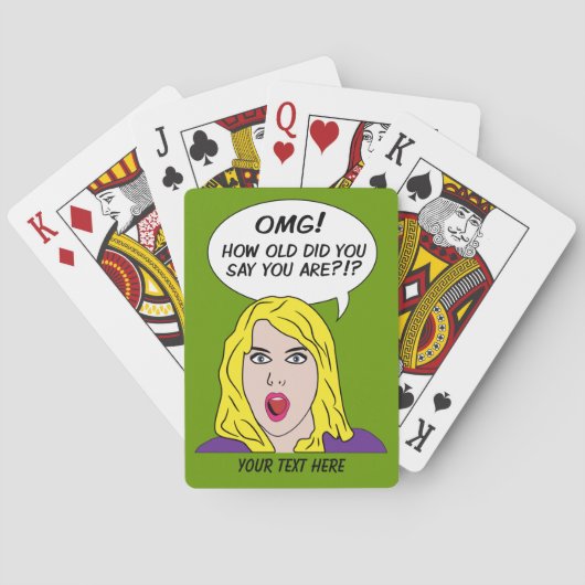 カードを遊ぶレトロの漫画のカスタム トランプ (裏面)