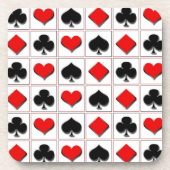 カードを遊ぶ3Dはパターンに適します コースター (正面)