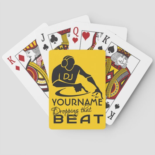 カードを遊ぶDJのカスタム トランプ (裏面)