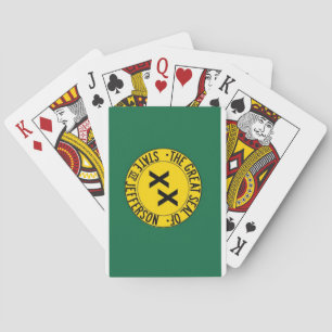 カードを遊んでいるジェファーソンの州 トランプ