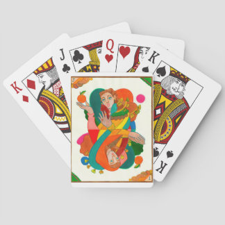 カードを遊んでいるジョーカーおよび盗人 トランプ