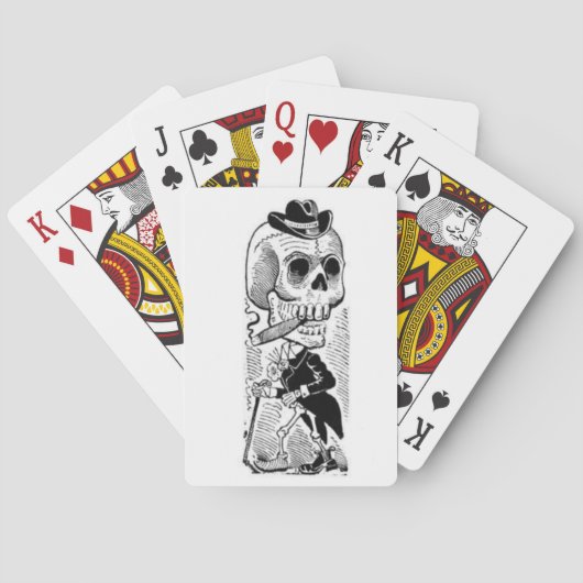 カードを遊んでいるダンディなCalavera トランプ (裏面)