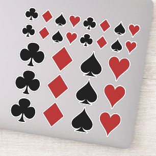 カードを遊んでいるポーカープレイヤーの相場師はラスベガスに適します シール