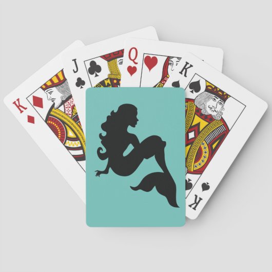 カードを遊んでいる人魚 トランプ (裏面)