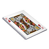 カードを遊んでいる恐怖骨組王 ノートブック (右側)