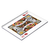 カードを遊んでいる恐怖骨組王 ノートブック (左側)