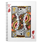 カードを遊んでいる恐怖骨組王 ノートブック (正面)