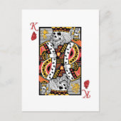 カードを遊んでいる恐怖骨組王 ポストカード (正面)