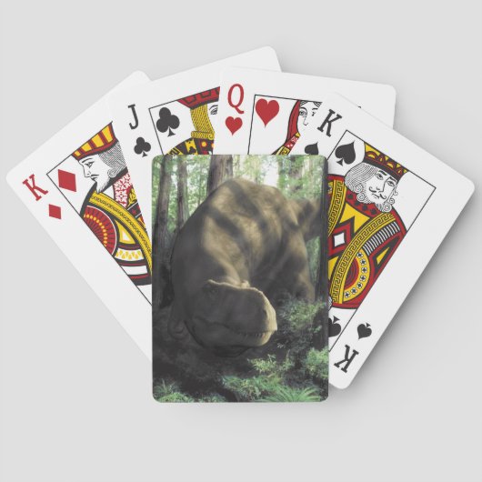 カードを遊んでいる恐竜 トランプ (裏面)