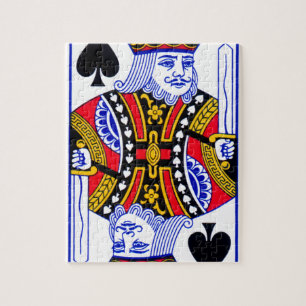 カードを遊んでいる王 ジグソーパズル